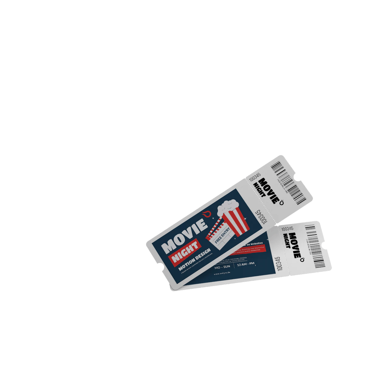 Cinema Tickets Motion Design by OnFyre